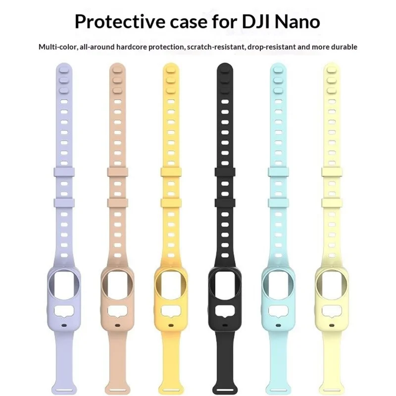 Cover Protettivo con Cinturino per DJI Osmo Nano Custodia in Silicone Antishock con Cinturino da Polso - Nero