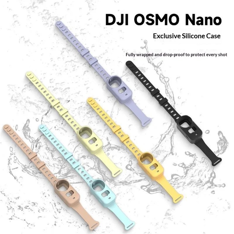 Cover Protettivo con Cinturino per DJI Osmo Nano Custodia in Silicone Antishock con Cinturino da Polso - Nero