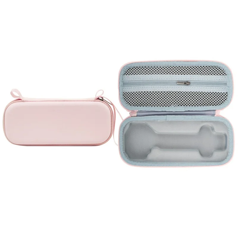 For DJI Osmo Pocket 4P Storage Case PU Leather Shockproof Portable Protective Bag - Pink