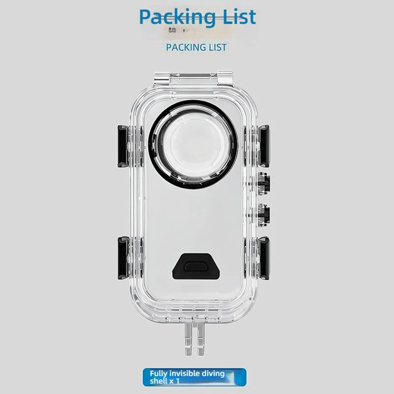 For Insta360 X6 Invisible Diving Case 60m Waterproof Spherical Lens Protective Housing Shell