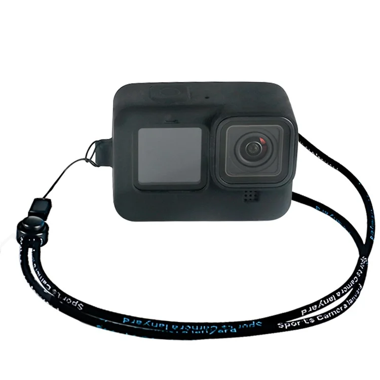 Case de Silicone de Quadro Macio Para GoPro Hero 9 Black - Preto