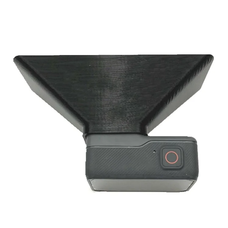 AT1169 Anti-glare Lens Hood Camera Bayonet Square Lens Hood (L Size) for GoPro Hero 5 6 7 Black Action Camera