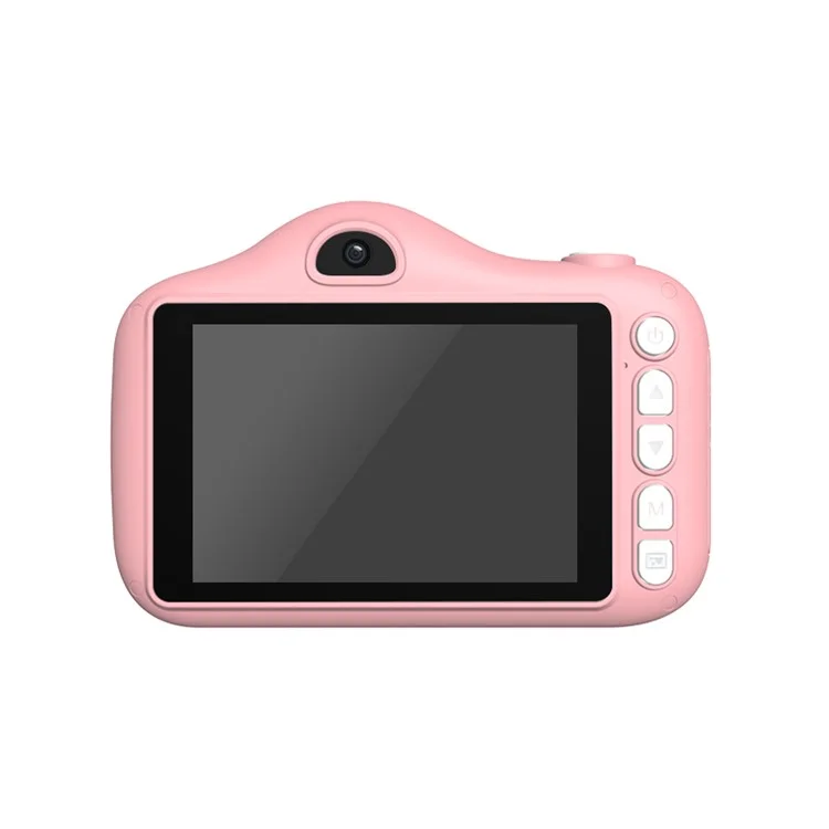 X600 3.5-inch Large Screen Kids Camera 1080P Digital Video Camera Educational Toys (without TF Card) - Pink