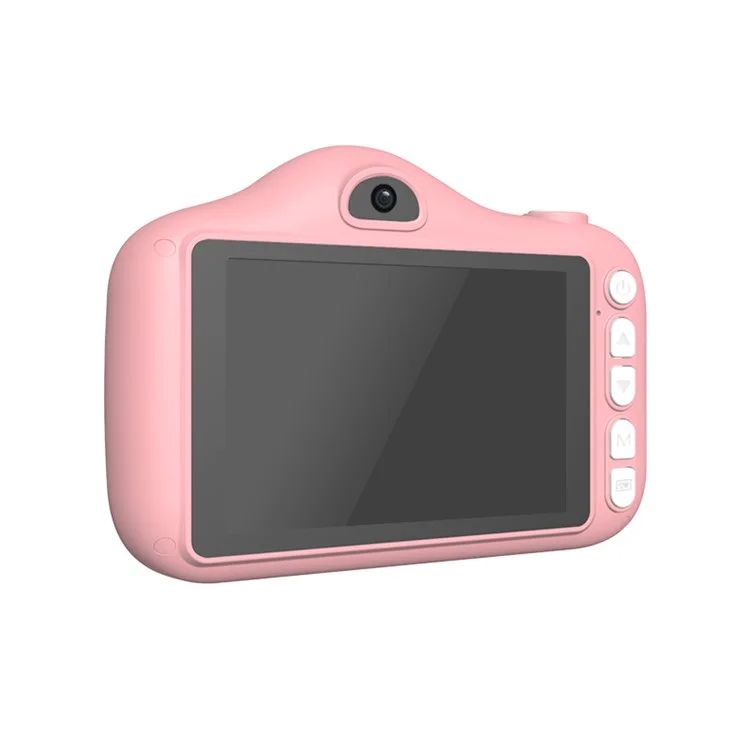 X600 cámara digital para niños de 3.5 pulgadas con pantalla grande 1080P (sin tarjeta TF) - Rosa