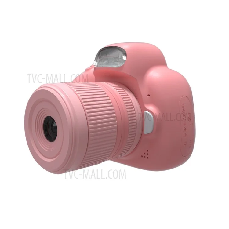 D6S Portable Selfie Toy Support TF Card 2.4inch HD Video Recorder Kids Digital Camera - Pink