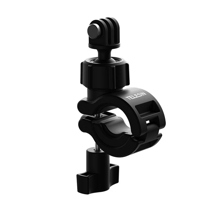 TELESIN DJ-HBM-001 360° Rotation Holder Bike Bicycle Motorcycle Handlebar Mount for GoPro Insta360 Osmo Action Mobile Phone