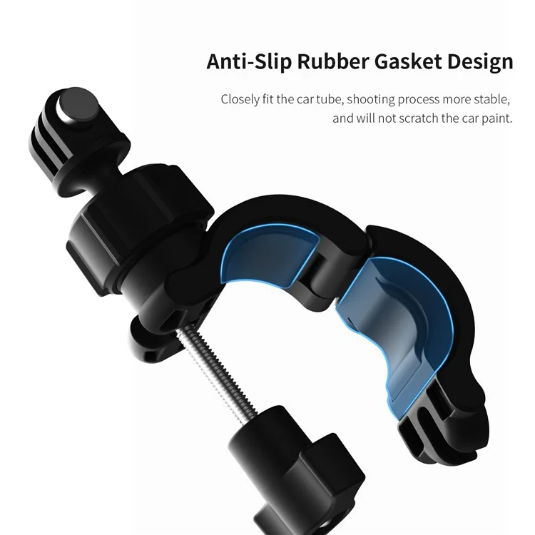 TELESIN DJ-HBM-001 360° Rotation Holder Bike Bicycle Motorcycle Handlebar Mount for GoPro Insta360 Osmo Action Mobile Phone