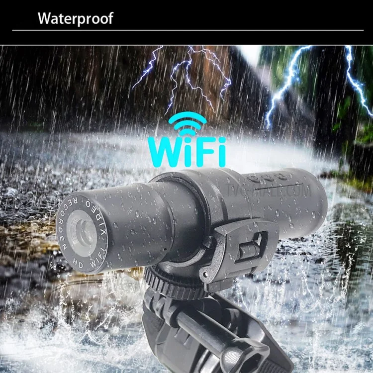 T1 1080P Camcorder Waterproof Outdoor DVR WiFi Motorcycle Helmet Video Recorder Camera