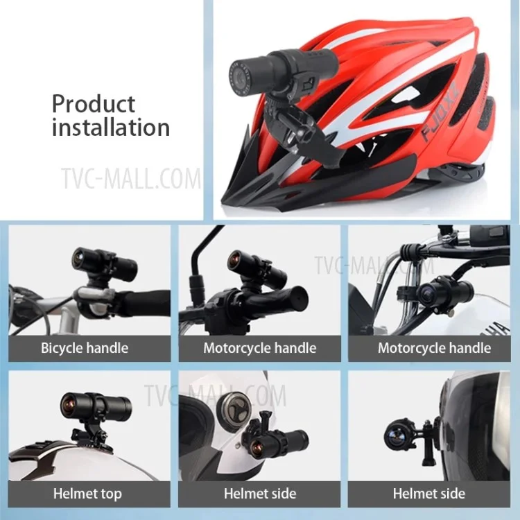 T1 1080P Camcorder Waterproof Outdoor DVR WiFi Motorcycle Helmet Video Recorder Camera