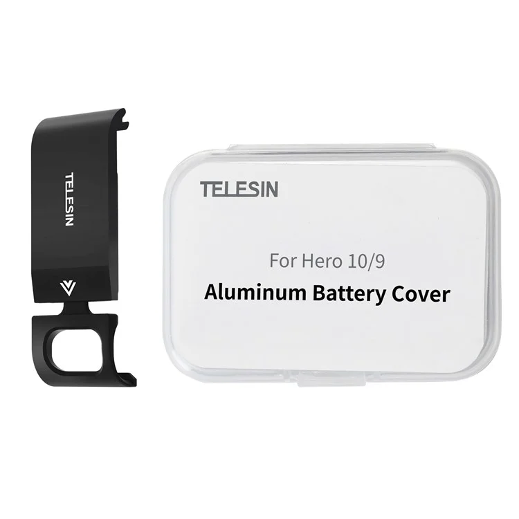 Telesin GP-CLC-902 Couverture de Batterie Métale Court de Batterie Avec Trou de Charge Pour GoPro Hero 9