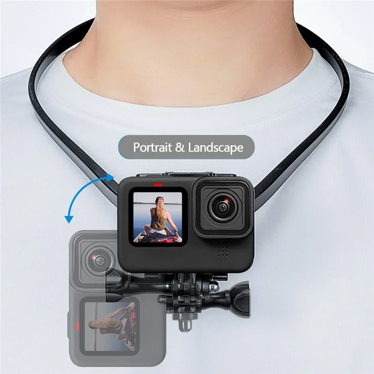 Telesin GP-HNB-U1 Hands Free Necy Caméra Support de Support de Support Pour GoPro Hero 10/9/8 Action Camerie Smartphone