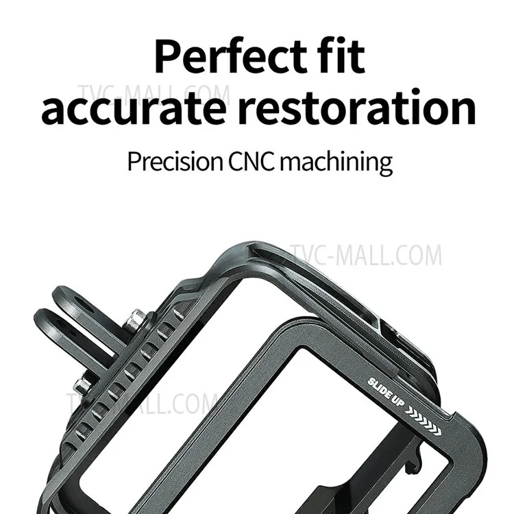 TELESIN GP-FMS-901 Camera Protective Frame Anti-drop Metal Housing Case for GoPro Hero 9 / 10 / 11