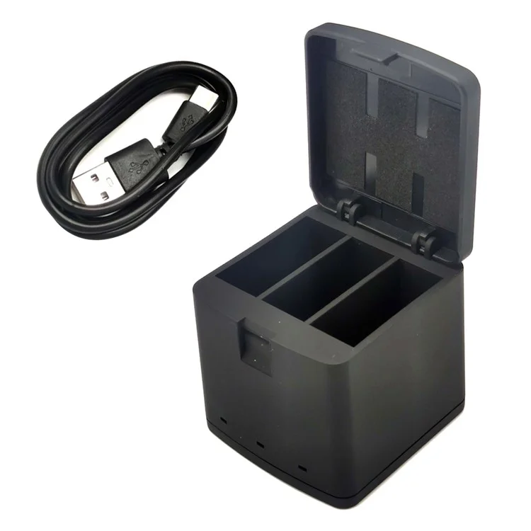 AT1271 3-Channel USB Charger Battery Charging Station with LED Indicator for GoPro Hero 9/10