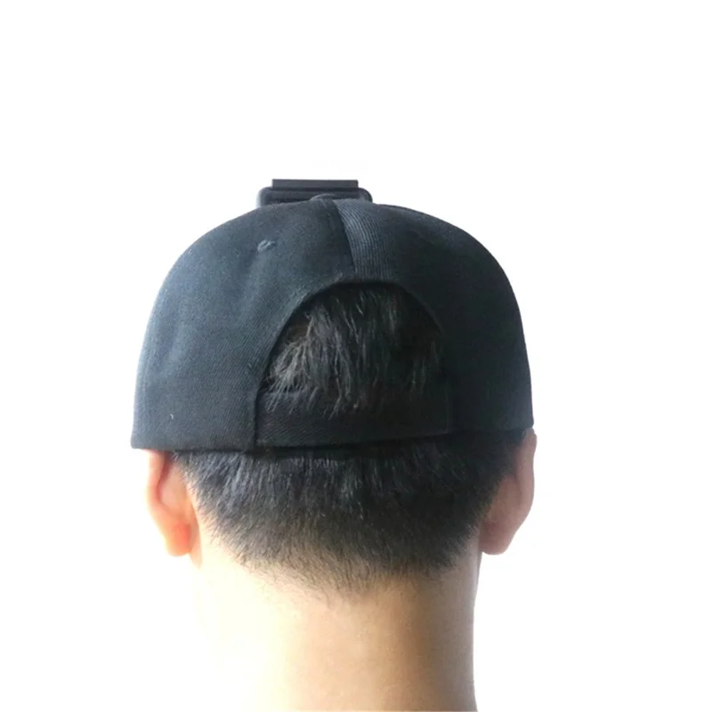 Lightweight Portable Baseball Hat with Quick Release Buckle Mount Compatible for GoPro 10/9 Series/DJI OSMO Action Cameras - Black