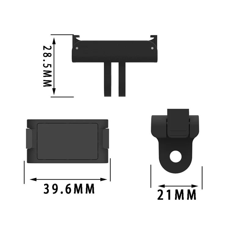 OA2-CXZJT-BK A489 Interface Universelle Adaptateur De Montage Magnétique Accessoires De Caméra De Sport Pour DJI Action 2