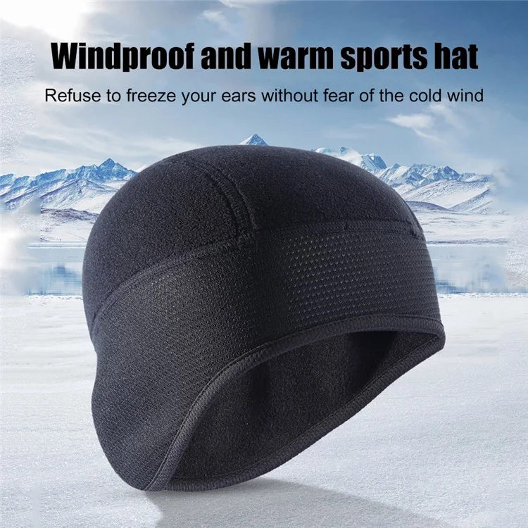 Casquette thermique coupe-vent d'hiver A70 pour vélo, course à pied, ski, moto