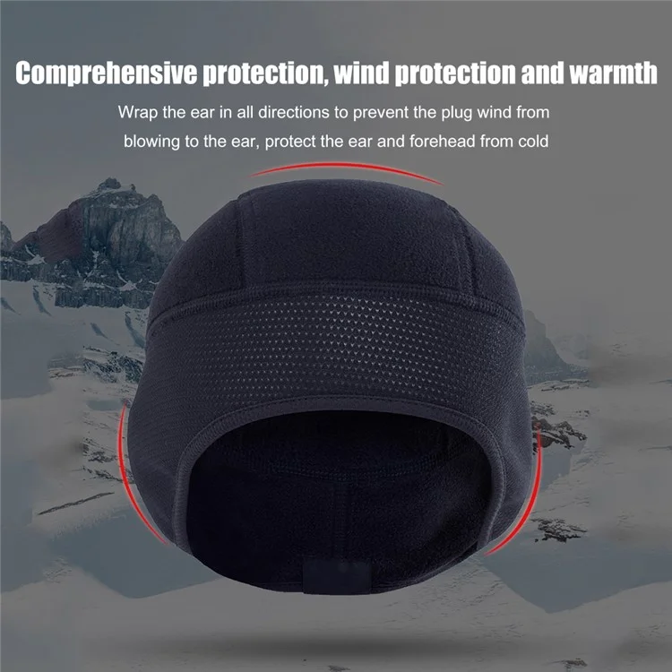 Casquette thermique coupe-vent d'hiver A70 pour vélo, course à pied, ski, moto