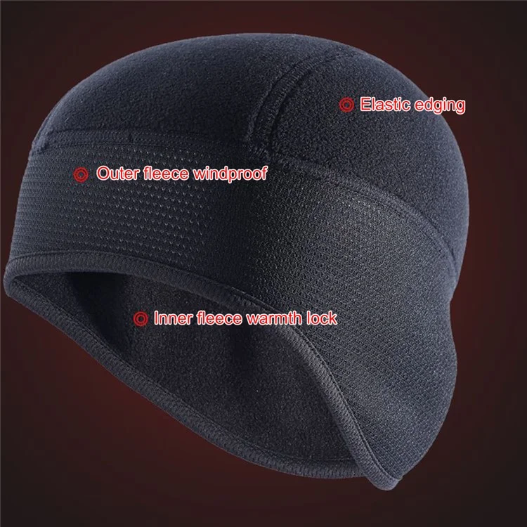 Casquette thermique coupe-vent d'hiver A70 pour vélo, course à pied, ski, moto