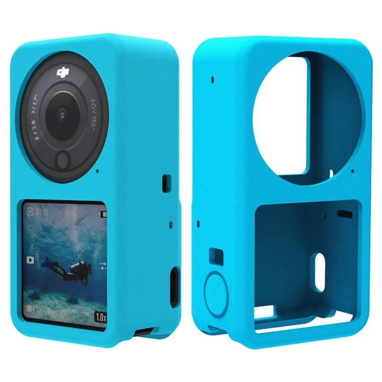 Agdy05 Shock -resean Soft Silicone Case Camer Camer - Синий