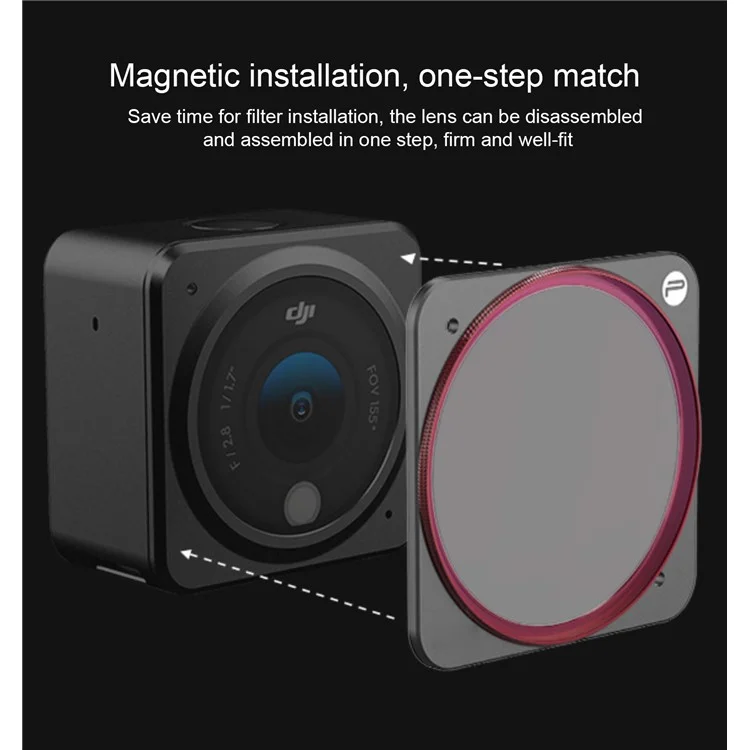 Pgytech P-28a-010 Professionelles Optisches Glas Uv-schutzfilter-kamera-filterzubehör Für Dji-aktion 2