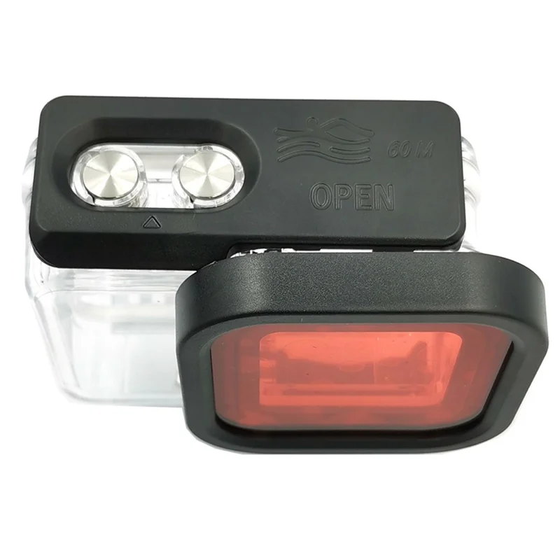 AI18 Waterproof Camera Lens Filter for Insta360 One R Waterproof Diving Case - Purple