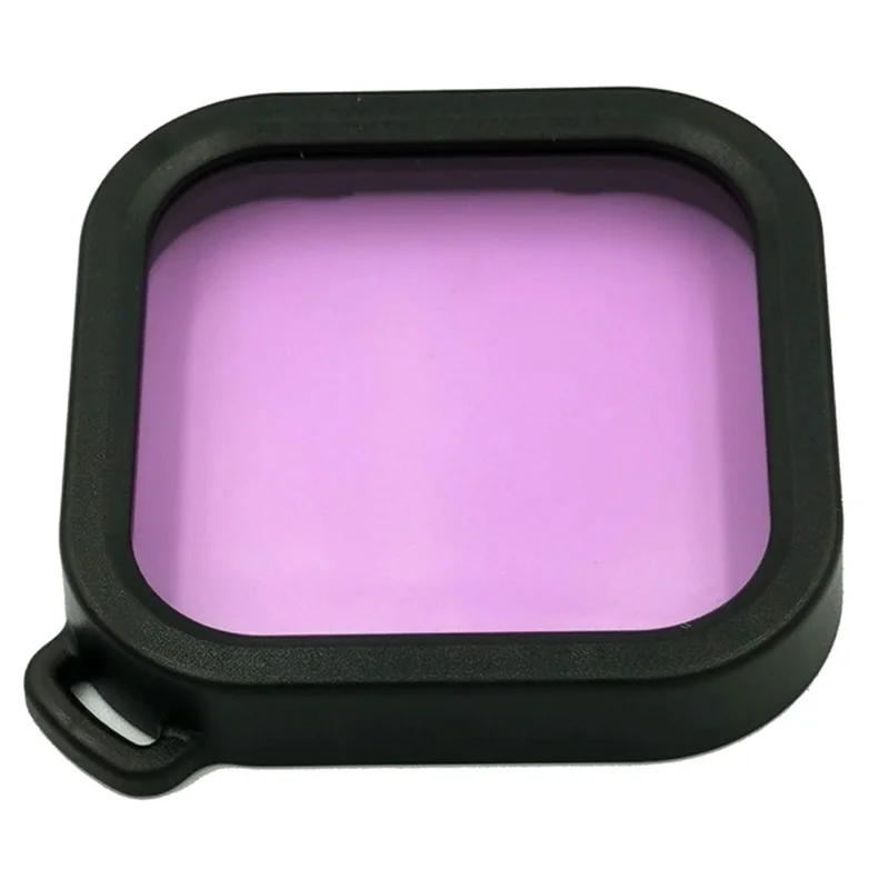 AI18 Waterproof Camera Lens Filter for Insta360 One R Waterproof Diving Case - Purple