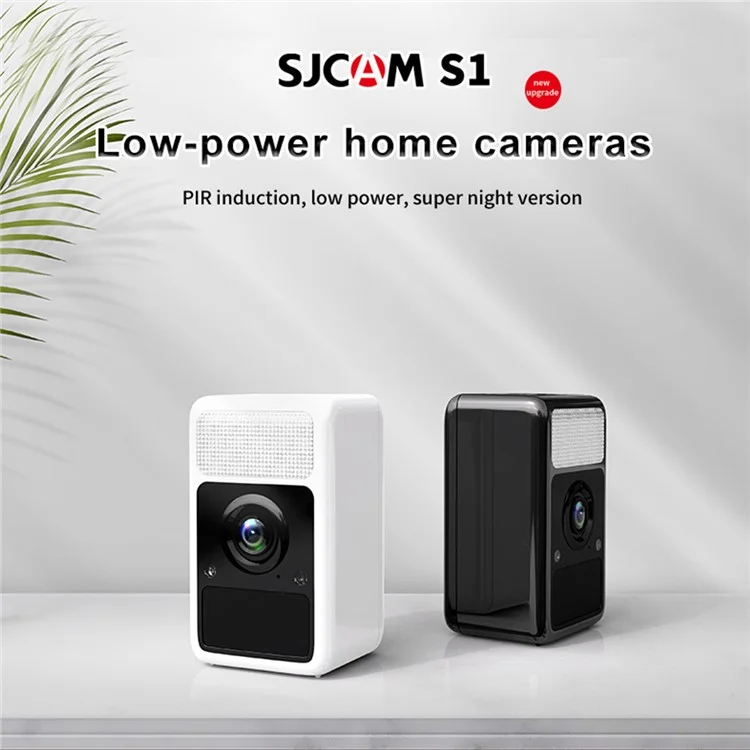 SJCAM S1 Student Sports Camera Areal Riding Recorder 4MP IP65 Appacier Métable Ipershers - Blanche