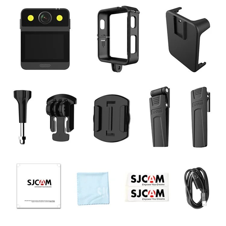 SJCAM A20 Wearable Camera 2.33-inch LCD Touch Screen HD Driving Recorder Pet Monitor Waterproof Action Camera for Traveling/Photography