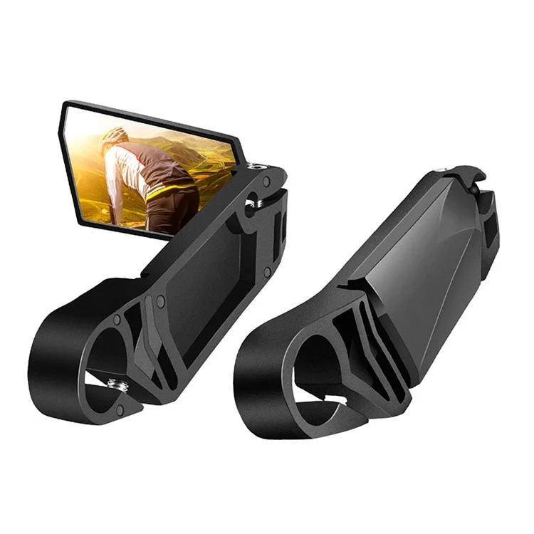 WEST BIKING YP0720037 2Pcs Bike Rearview Mirror 360 Degree Rotation Handlebar Folding Mirror