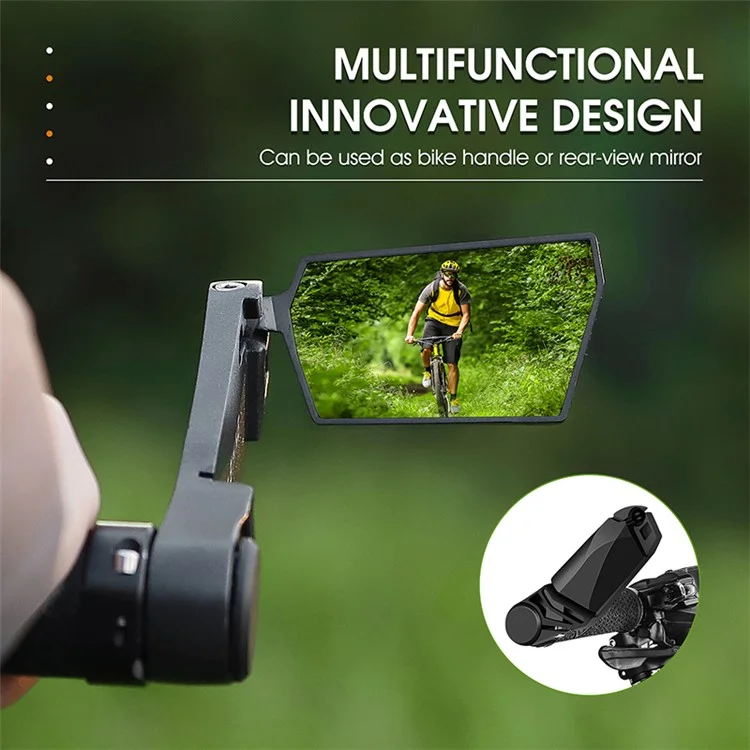 WEST BIKING YP0720037 2 unidades Espejo retrovisor de bicicleta con rotación de 360 grados y plegado