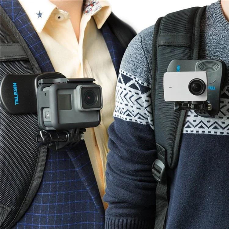 TELESIN GP-JFM-003 für DJI Osmo Pocket/Action 360 Grad Rotation Kamera Rucksackclip Halterung
