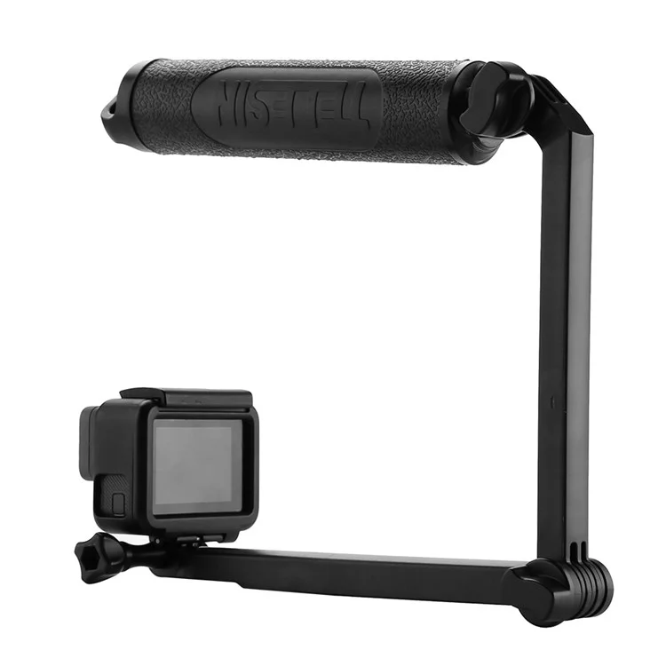 TELESIN GP-MFW-300 per fotocamera d'azione GoPro Bastone per selfie impermeabile Treppiede Supporto Braccio di presa a 3 vie Monopiede