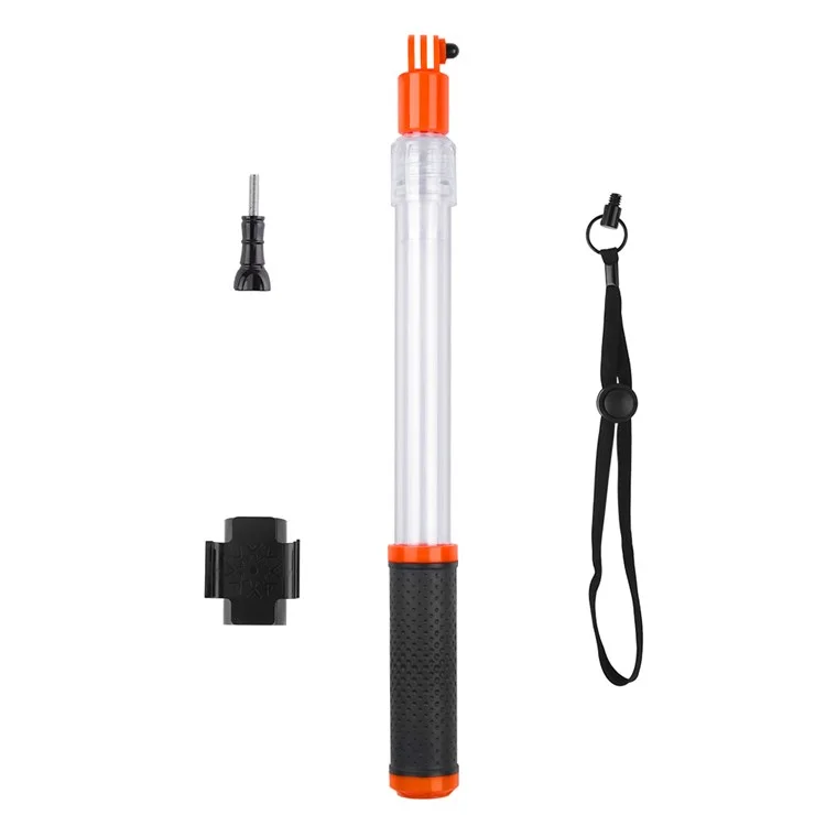 TELESIN GP-MNP-T01 For GoPro Action Camera Waterproof Handheld Transparent Selfie Stick Floaty Monopod