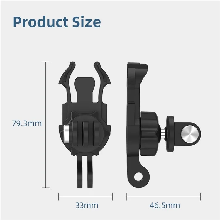 TELESIN TE-ZJZ-001 For GoPro Hero/DJI Action 2 Backpack Shoulder Strap Action Camera Bracket Mount Stand