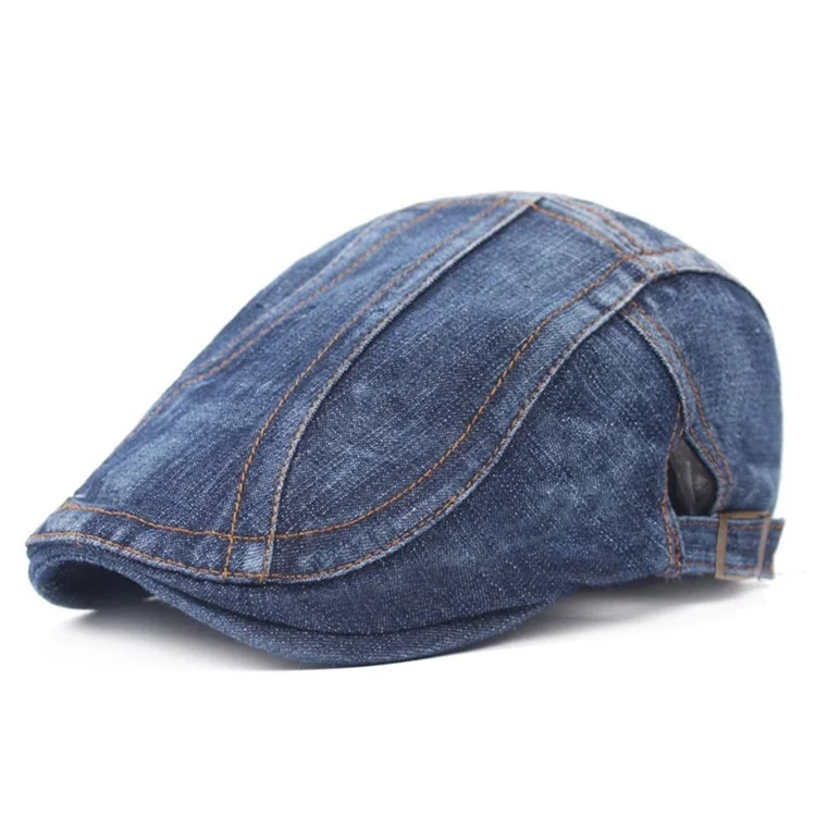 Chapeau De Cow - Boy Décontracté Rétro Pour Hommes Et Femmes - Twill Bleu Foncé