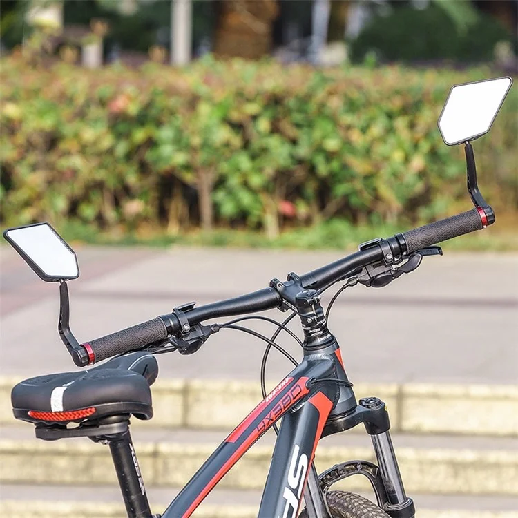 WEST BIKING YP07200240 1 Stück HD 360 Grad drehbarer Lenker-Rückspiegel für das Fahrrad - links