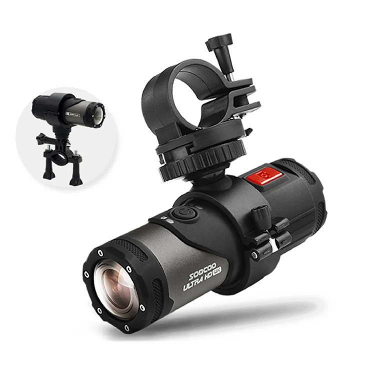 Soocoo S20+ 4K HD Camcorder Wasserdichte Outdoor -sportkamera WiFi Motorradfahrrad -video -rekorder Kamera