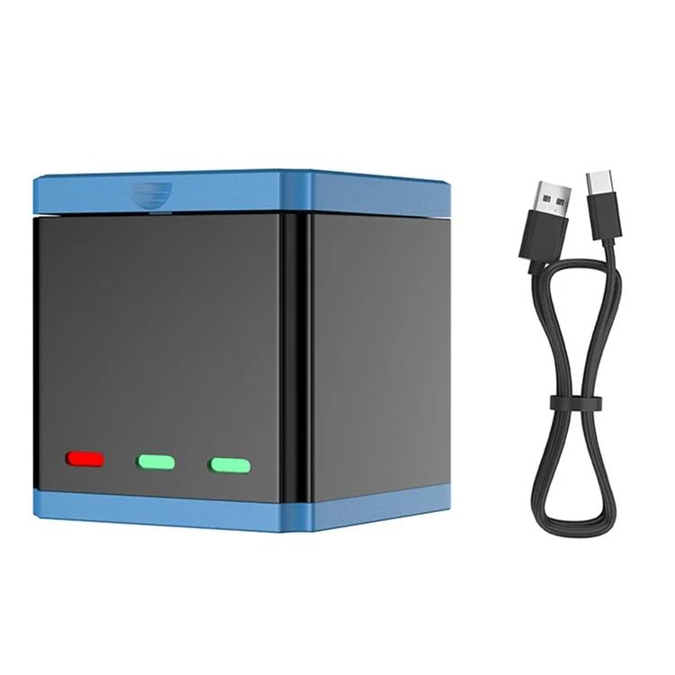 SHEINGKA SIK- 356 For GoPro Hero 10 / 9 Battery Charger Quick Charger Set (1 Storage Charging Box+1 Battery+1 Type-C Cable)
