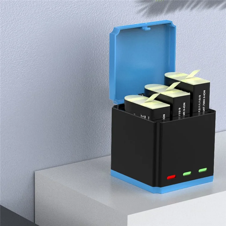 SHEINGKA SIK- 356 For GoPro Hero 10 / 9 Battery Charger Quick Charger Set (1 Storage Charging Box+1 Battery+1 Type-C Cable)
