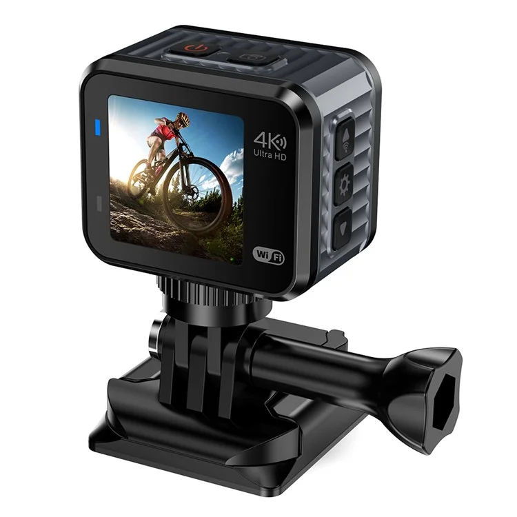 V8 128G 1.54 "ips Screen Action Action Camera Anti-Shake Outdoor 4K Sports Camera Arafroproof Riding Recorder Prise en Charge de L'application de Téléphone Mobile Contrôle de L'application Pour la Photographie