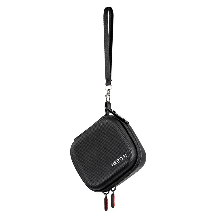 STARTRC 1111363 For GoPro Hero 11 Waterproof PU Carrying Case Shockproof Portable Storage Bag (with Hand Rope and Carabiner)
