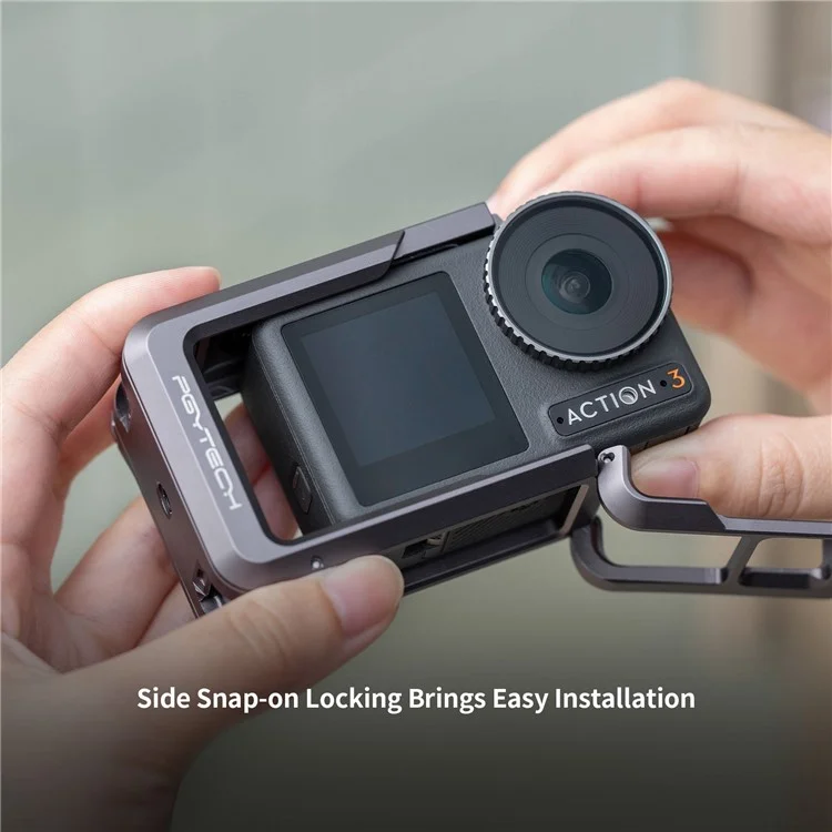 Pgytech P-32C-020 Camera Cage Для DJI Osmo Action 3 Алюминиевый Сплав Защитный Корпус
