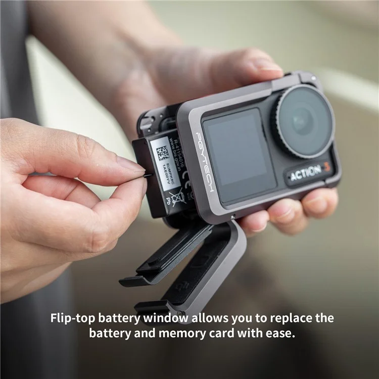 Pgytech P-32C-020 Camera Cage Для DJI Osmo Action 3 Алюминиевый Сплав Защитный Корпус