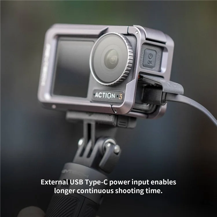 Pgytech P-32C-020 Camera Cage Для DJI Osmo Action 3 Алюминиевый Сплав Защитный Корпус