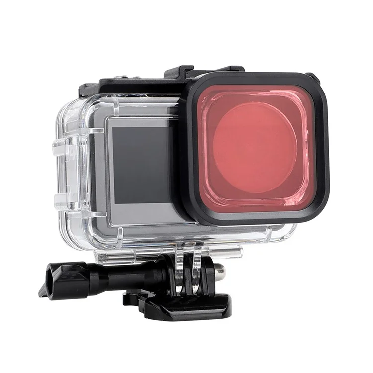 OA3-FS520 Камера Линза Дайвинг Фильтр для DJI OSMO Action 3 Камера Закаленное Стекло Фильтр для Подводной Фотографии - Розовый