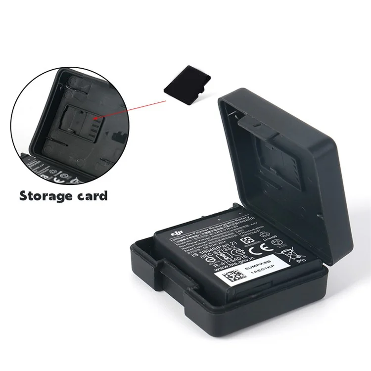 2Pcs Battery Storage Case for DJI Osmo Action 3 / Action 4 Action Camera Accessories Protective Box
