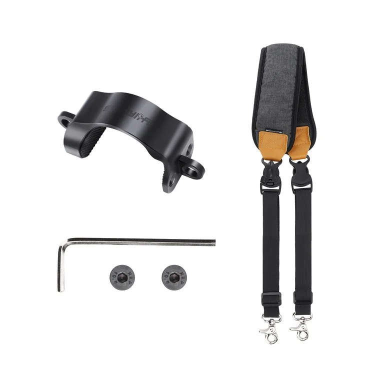 SUNNYLIFE RO-GS560 Für DJI RS 3 Mini Gimbal-Kamera-Stabilisator Doppelter Metallhaken + einstellbarer Nackenriemen Schultergurt