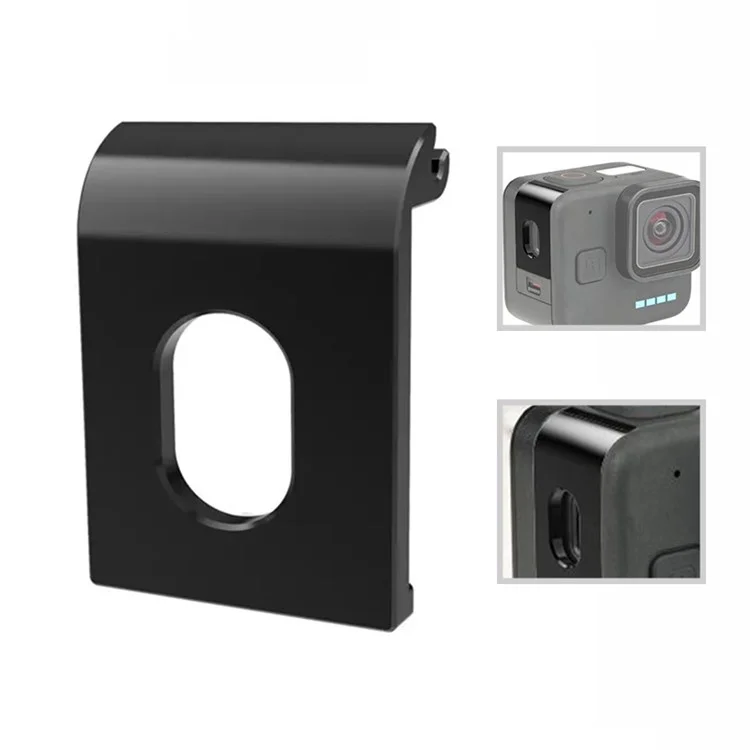 Per GoPro Hero 11 Black Mini Camera Battery Cover Side Door Lid per Easy Passing Through Charging Cable