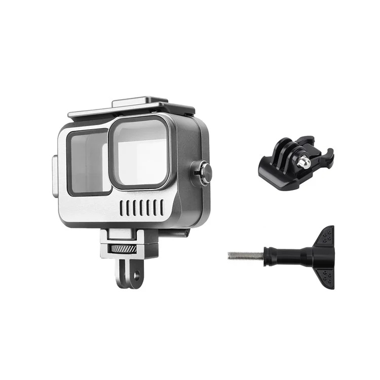 SUNNYLIFE GO-FS563 Pour GoPro Hero 9 / 10 / 11 Boîtier Étanche en Alliage d'Aluminium Anti-Rayures et Protecteur