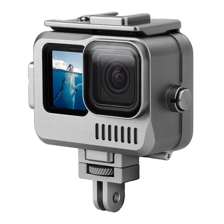 SUNNYLIFE GO-FS563 Pour GoPro Hero 9 / 10 / 11 Boîtier Étanche en Alliage d'Aluminium Anti-Rayures et Protecteur